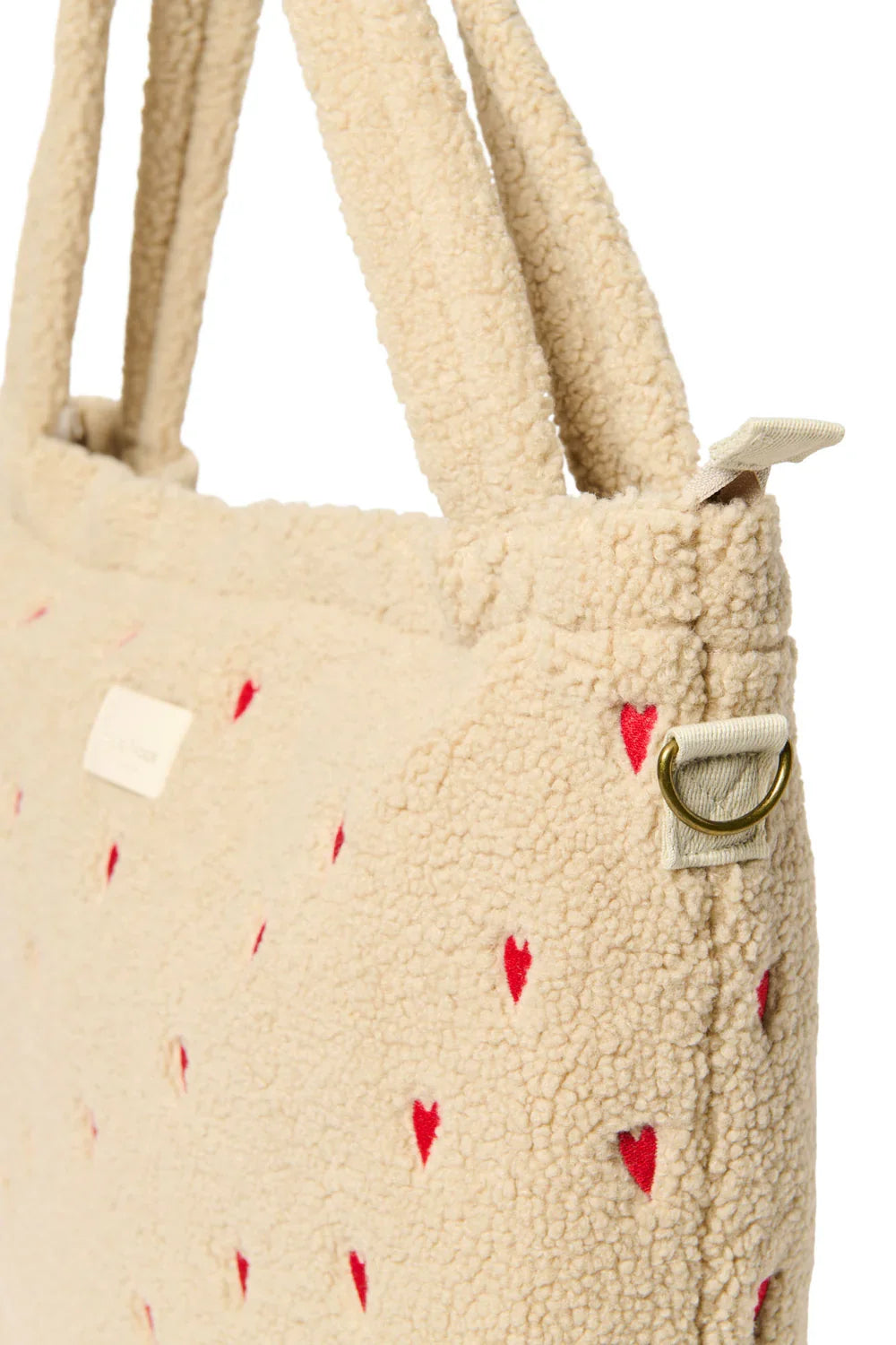 Ecru Teddy Diaper Bag