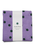Purple Clover Swaddle Print Large