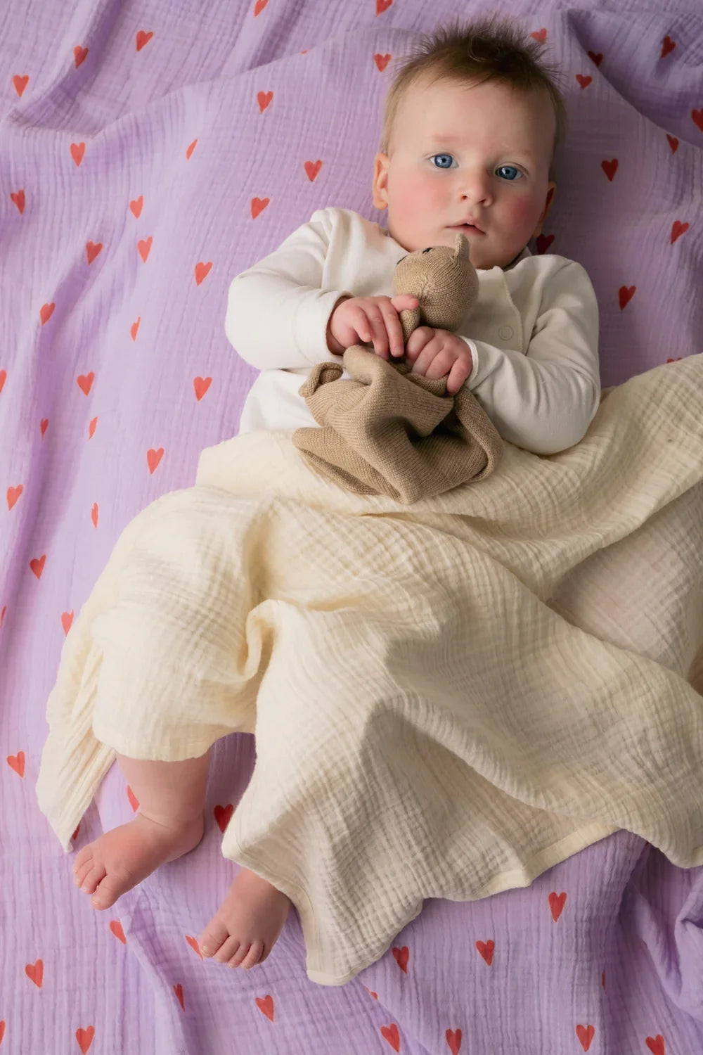 Newborn Essential Gift Set - Light Blue Hearts