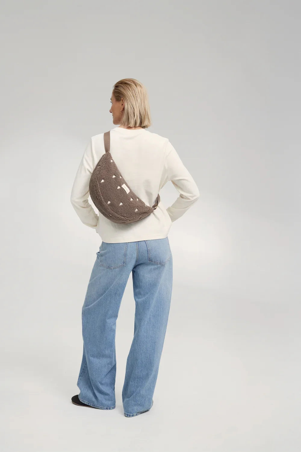 Brown Hearts Teddy Adult Fanny Pack