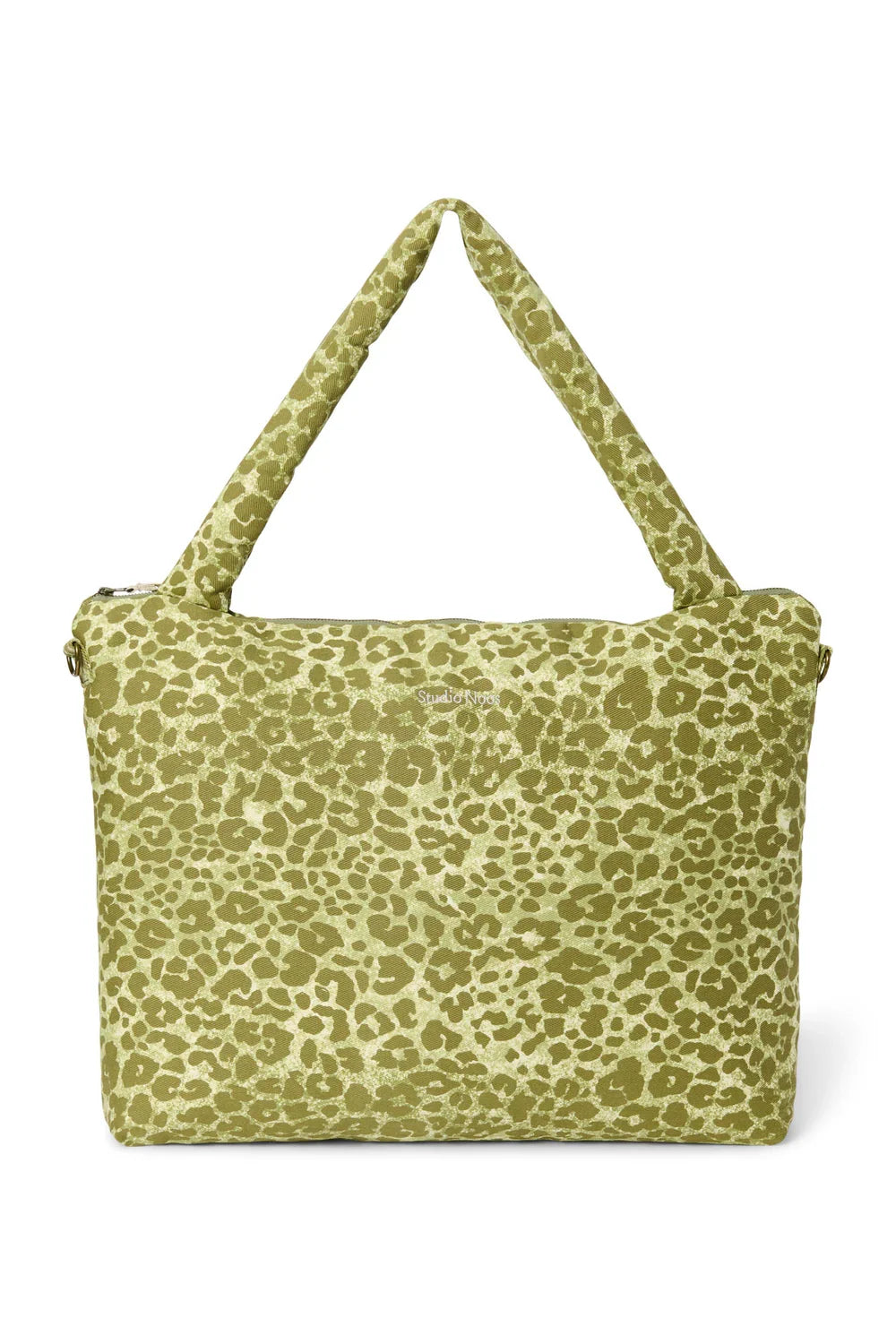 Brown Leopard Cotton Diaper Bag
