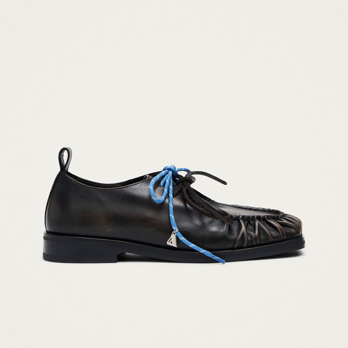 Dani Vintage Effect Brown Leather Oxfords