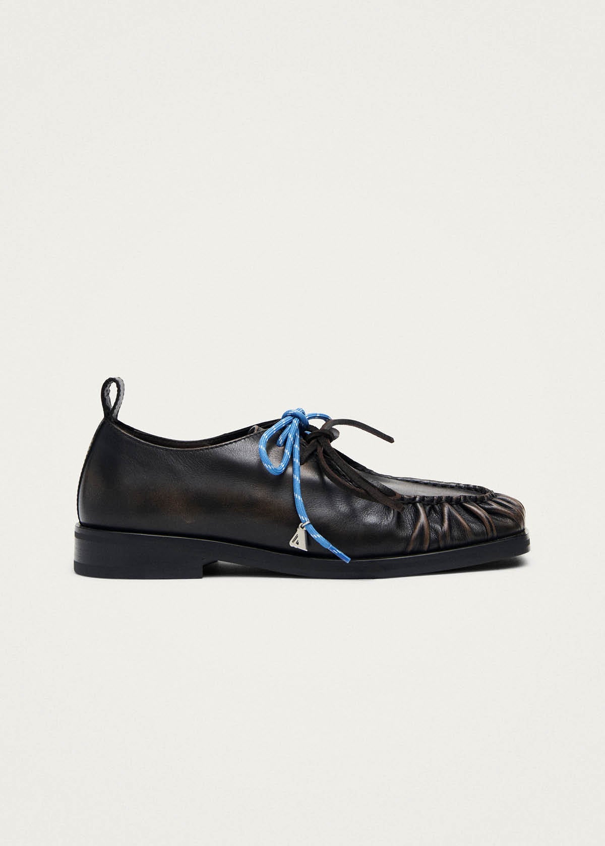 Dani Vintage Effect Brown Leather Oxfords