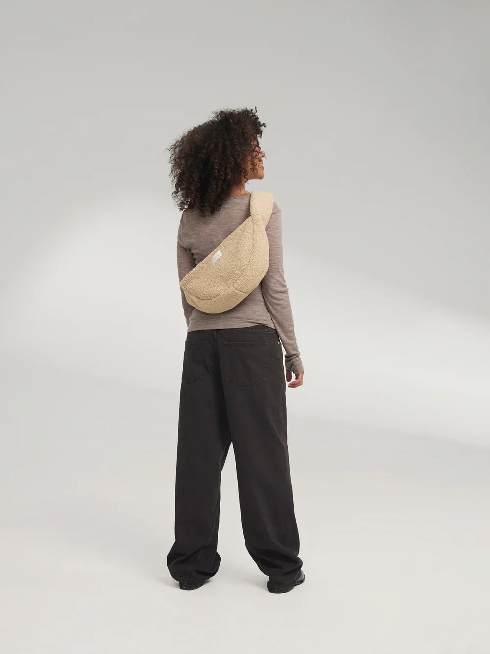 Brown Hearts Teddy Mini Cross Body Bag