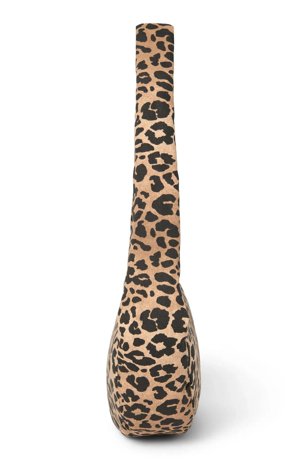 Brown Leopard Cotton Mini Cross Body Bag