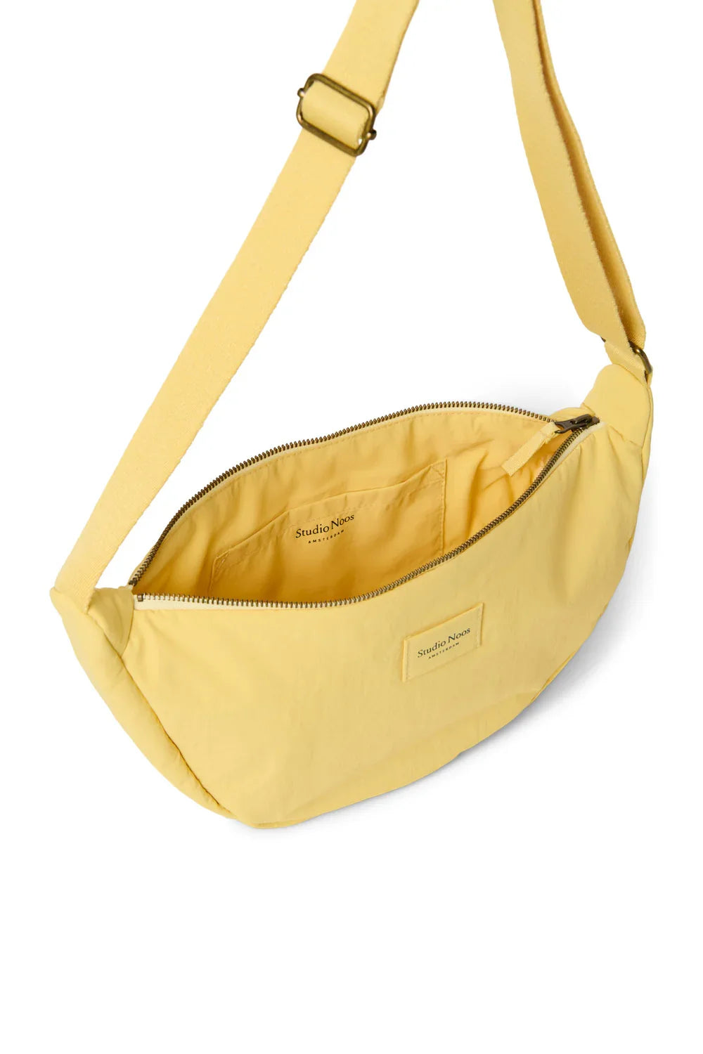 Butter Yellow Textured Puffy Adult Fanny Pack