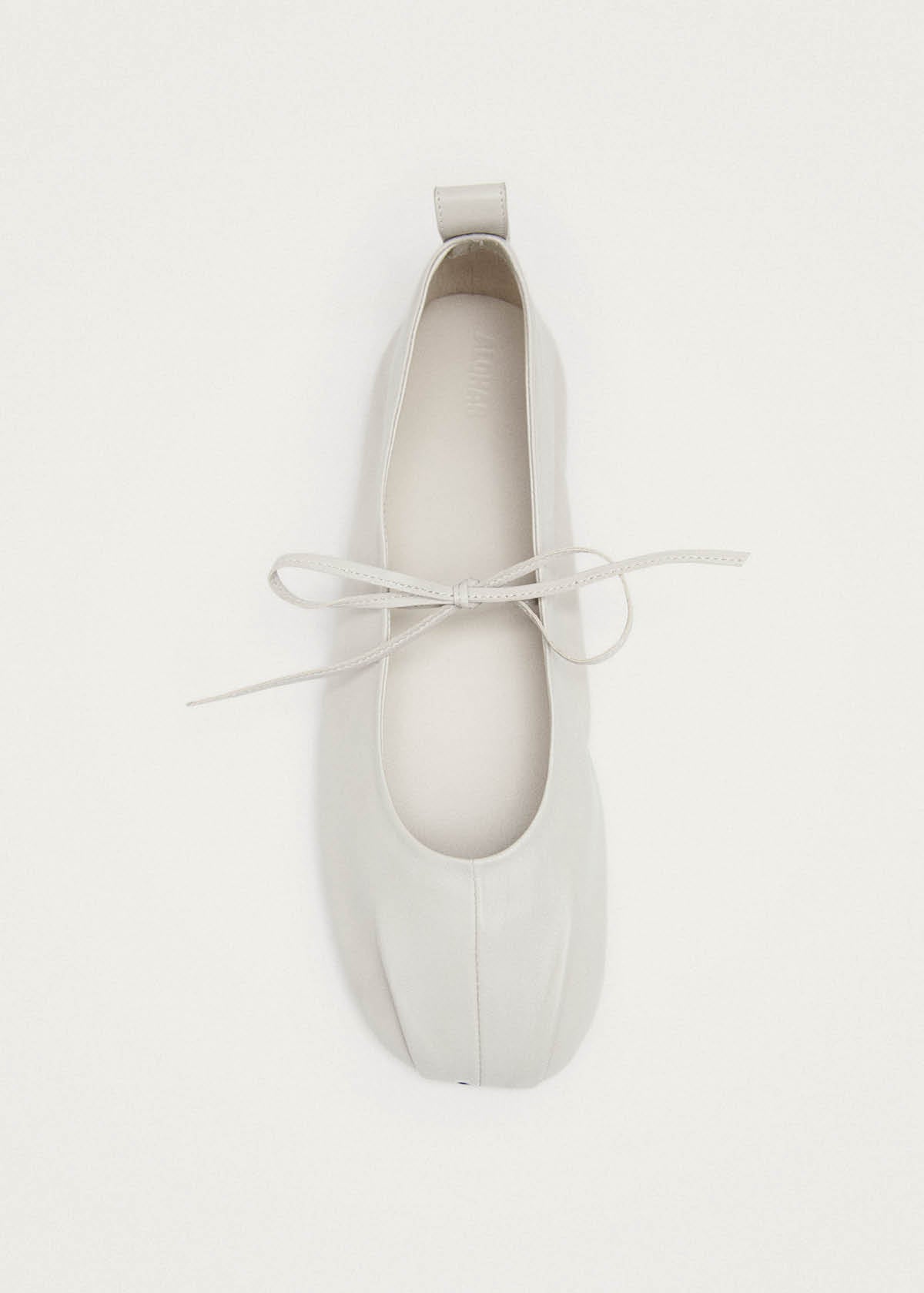 Elva Cream Leather Ballet Flats