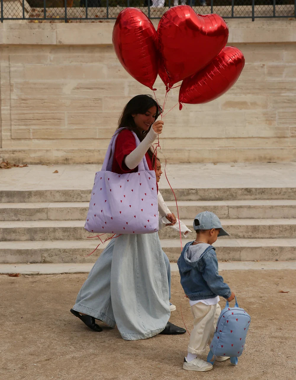 Blue Puffy Mom Bag