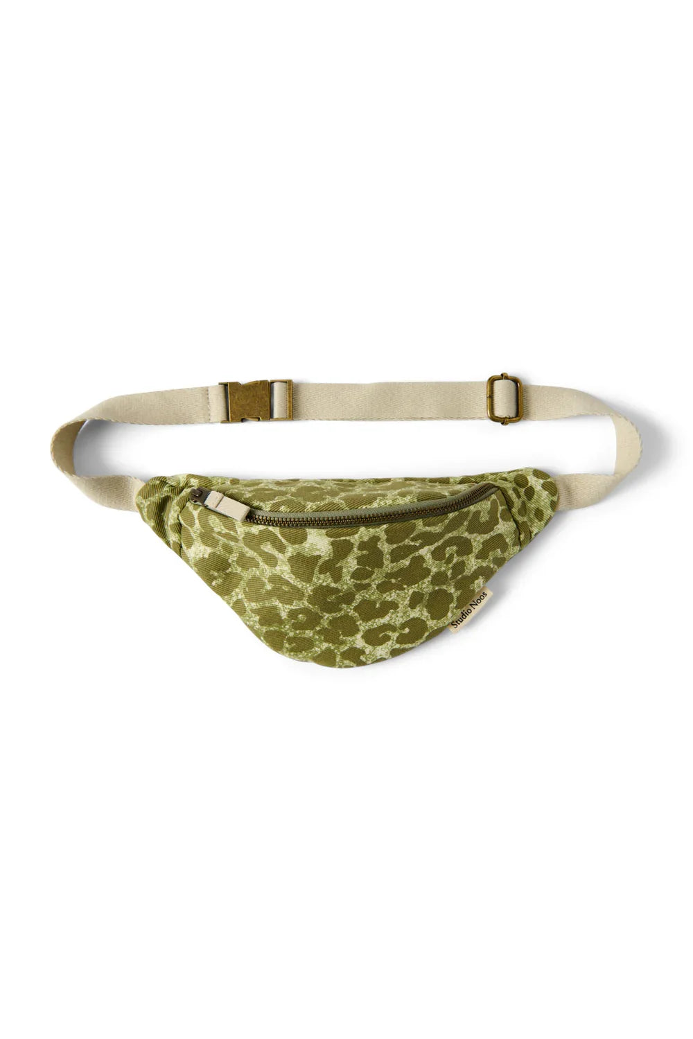 Brown Leopard Cotton Mini Fanny Pack