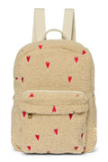 Ecru Hearts Teddy Midi Backpack