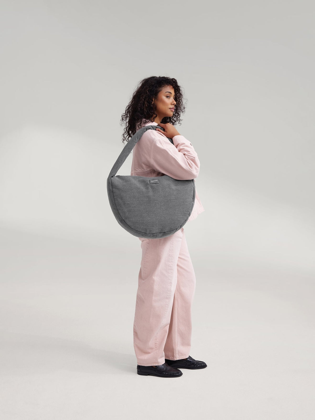 Denim Cross Body Bag | Grey
