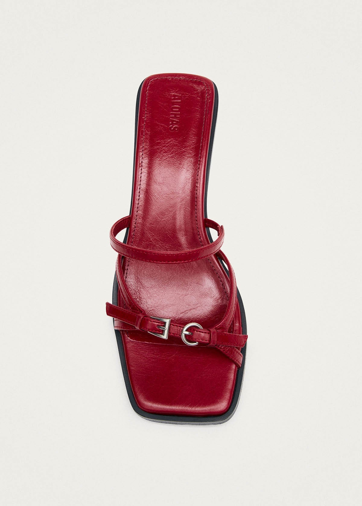 Liko Rift Red Leather Sandals
