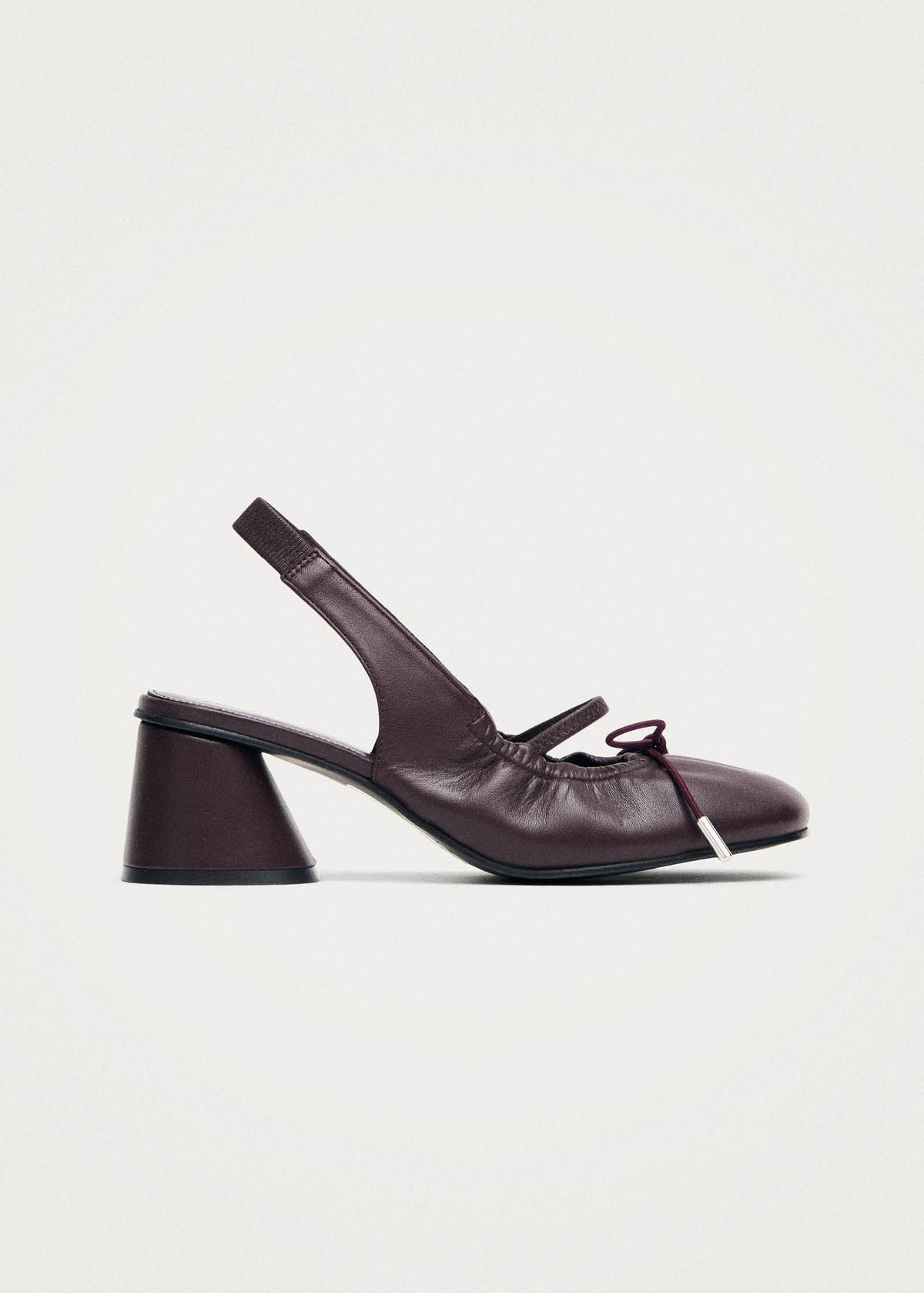 Marly Burgundy Leather Pumps