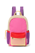 Patchwork Mini Backpack | Bright Pink
