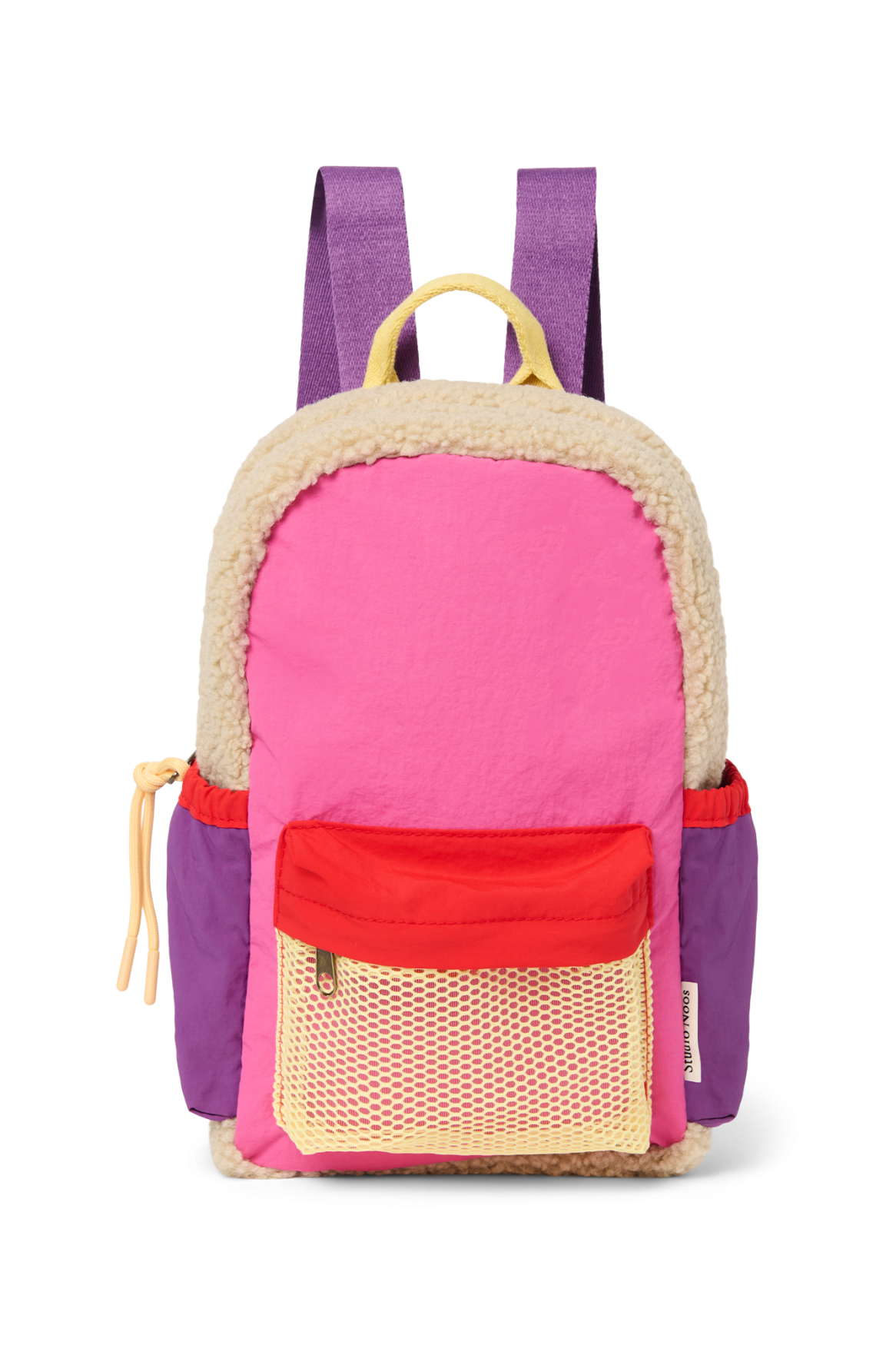 Patchwork Mini Backpack | Bright Pink