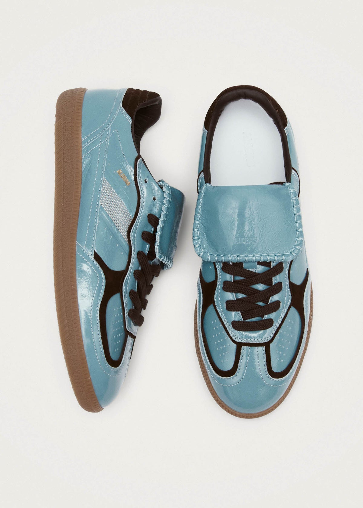 Tb.490 Club Grey Blue Patent Leather Sneakers