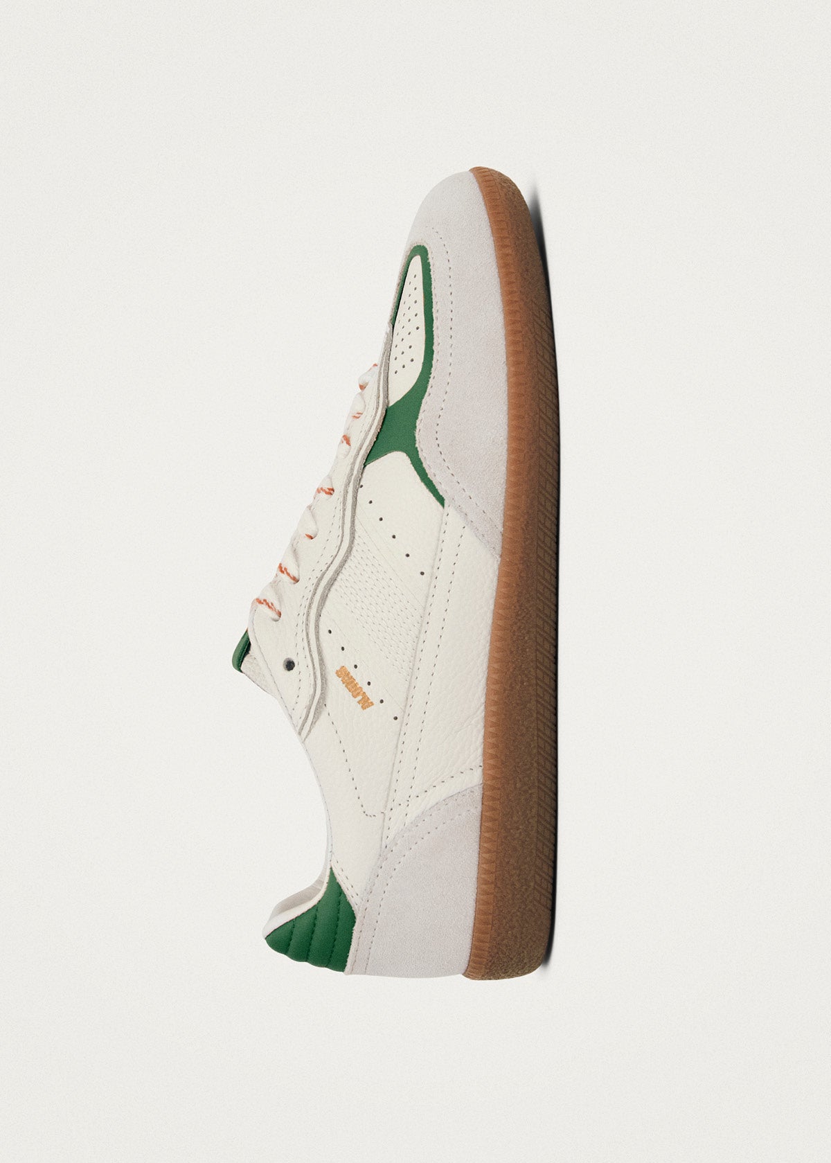 Tb.490 Rife Grain White Grass Green Leather Sneakers